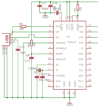 Schaltplan TUSB3410